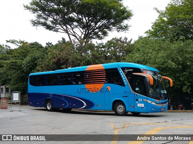 Litorânea Transportes Coletivos 5878 na cidade de São Paulo, São Paulo, Brasil, por Andre Santos de Moraes. Número da foto: #7821574.