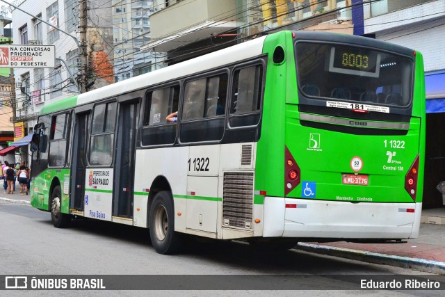 Viação Santa Brígida 1 1322 na cidade de São Paulo, São Paulo, Brasil, por Eduardo Ribeiro. Número da foto: #7819672.