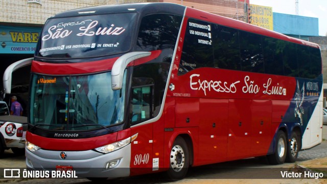 Expresso São Luiz 8040 na cidade de Caruaru, Pernambuco, Brasil, por Victor Hugo. Número da foto: #7821665.
