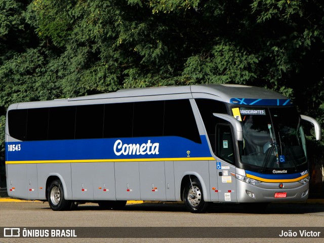 Viação Cometa 18543 na cidade de São Paulo, São Paulo, Brasil, por João Victor. ID da foto: 7820980.