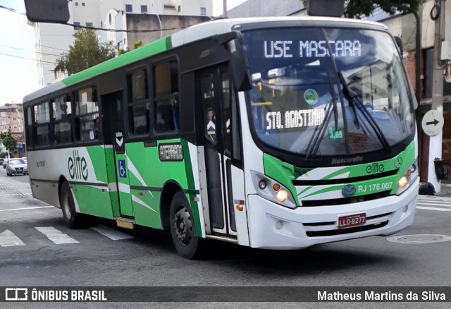 Viação Elite RJ 176.007 na cidade de Volta Redonda, Rio de Janeiro, Brasil, por Matheus Martins da Silva. Número da foto: #7819712.