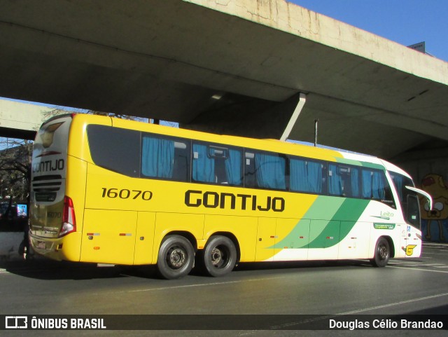 Empresa Gontijo de Transportes 16070 na cidade de Belo Horizonte, Minas Gerais, Brasil, por Douglas Célio Brandao. ID da foto: 7820669.