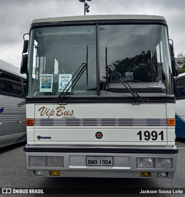 Vip Bus Comércio de Ônibus 1991 na cidade de São Paulo, São Paulo, Brasil, por Jackson Sousa Leite. Número da foto: #7822071.