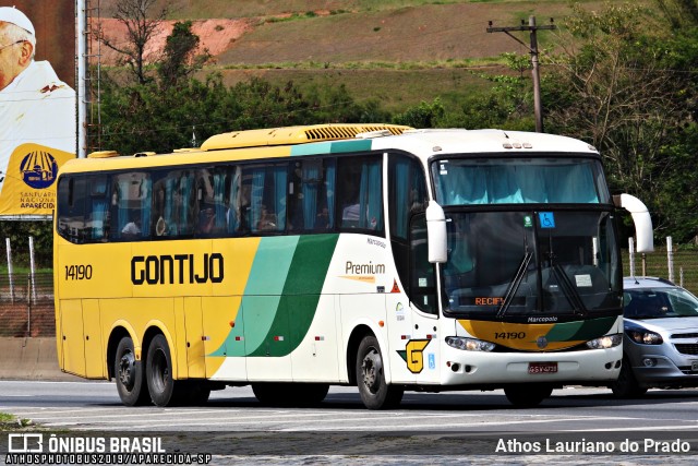 Empresa Gontijo de Transportes 14190 na cidade de Aparecida, São Paulo, Brasil, por Athos Lauriano do Prado. Número da foto: #7820827.
