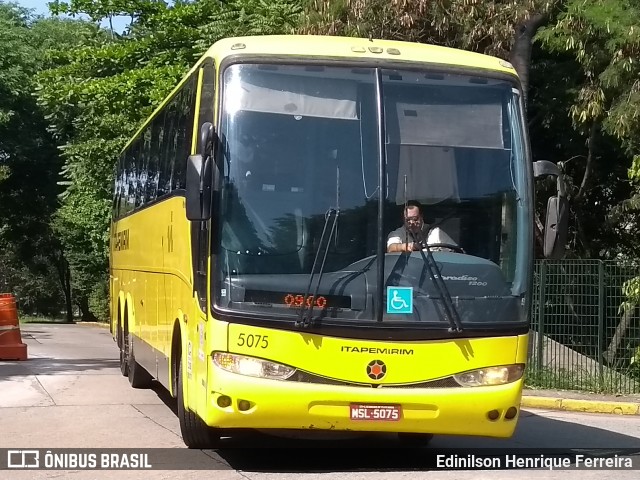 Viação Itapemirim 5075 na cidade de São Paulo, São Paulo, Brasil, por Edinilson Henrique Ferreira. Número da foto: #7821869.