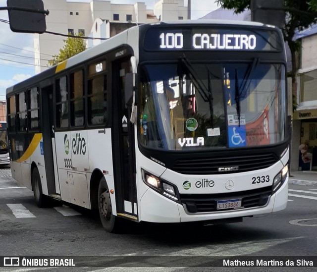 Viação Elite 2333 na cidade de Volta Redonda, Rio de Janeiro, Brasil, por Matheus Martins da Silva. ID da foto: 7823250.