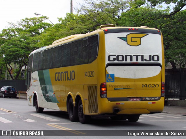 Empresa Gontijo de Transportes 14020 na cidade de Belo Horizonte, Minas Gerais, Brasil, por Tiago Wenceslau de Souza. ID da foto: 7823817.