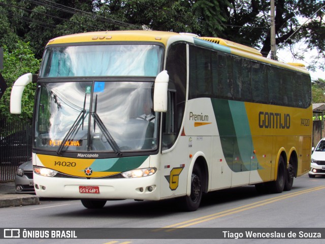 Empresa Gontijo de Transportes 14020 na cidade de Belo Horizonte, Minas Gerais, Brasil, por Tiago Wenceslau de Souza. ID da foto: 7823821.