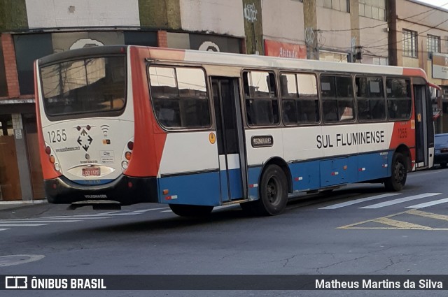 Viação Sul Fluminense 1255 na cidade de Volta Redonda, Rio de Janeiro, Brasil, por Matheus Martins da Silva. ID da foto: 7823190.