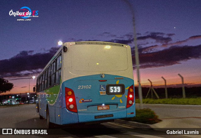 Viação Grande Vitória 23102 na cidade de Vitória, Espírito Santo, Brasil, por Gabriel Lavnis. Número da foto: #7825089.