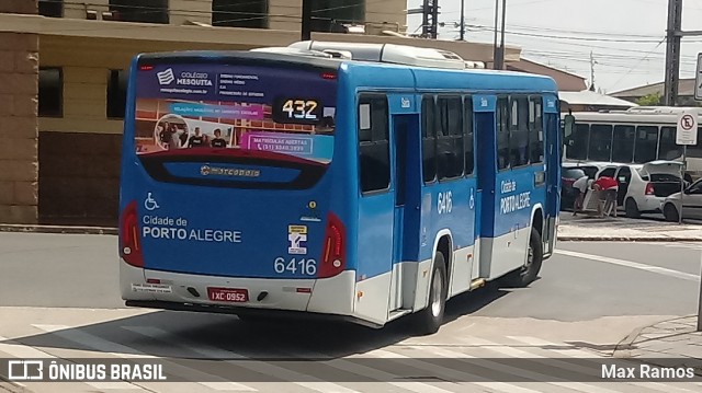 Nortran Transportes Coletivos 6416 na cidade de Porto Alegre, Rio Grande do Sul, Brasil, por Max Ramos. Número da foto: #7825100.
