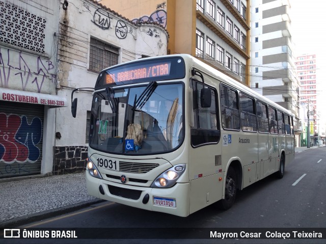 Araucária Transportes Coletivos 19031 na cidade de Curitiba, Paraná, Brasil, por Mayron Cesar  Colaço Teixeira. Número da foto: #7823048.