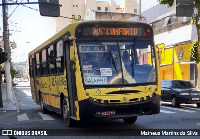Viação Sul Fluminense 1158 na cidade de Volta Redonda, Rio de Janeiro, Brasil, por Matheus Martins da Silva. Número da foto: #7823169.