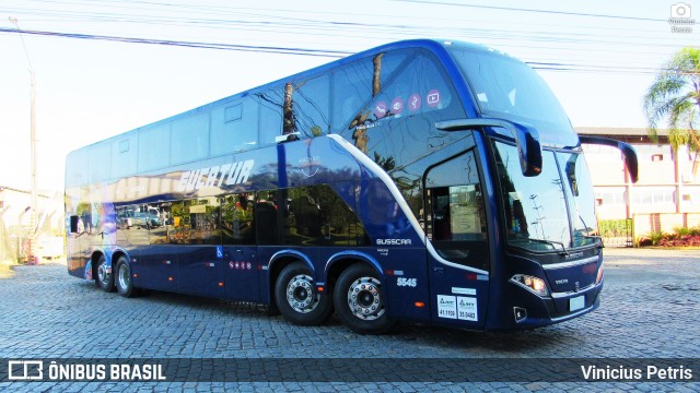 Eucatur - Empresa União Cascavel de Transportes e Turismo 5545 na cidade de Joinville, Santa Catarina, Brasil, por Vinicius Petris. ID da foto: 7825603.