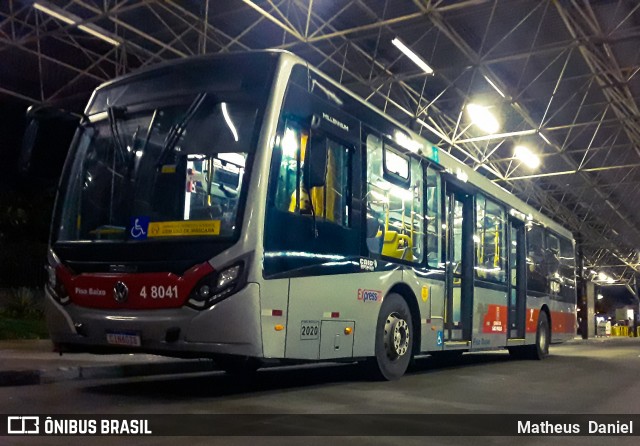 Express Transportes Urbanos Ltda 4 8041 na cidade de São Paulo, São Paulo, Brasil, por Matheus  Daniel. Número da foto: #7826450.