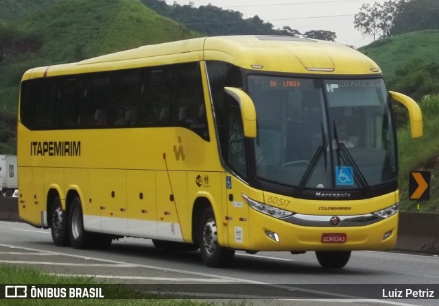 Viação Itapemirim 60517 na cidade de Barra Mansa, Rio de Janeiro, Brasil, por Luiz Petriz. Número da foto: #7828545.