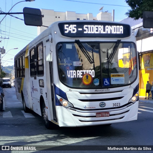 Viação Pinheiral 3023 na cidade de Volta Redonda, Rio de Janeiro, Brasil, por Matheus Martins da Silva. Número da foto: #7826610.