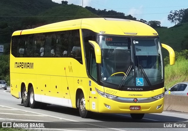 Viação Itapemirim 60727 na cidade de Barra Mansa, Rio de Janeiro, Brasil, por Luiz Petriz. Número da foto: #7828530.