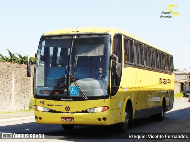 Viação Itapemirim 8513 na cidade de São Paulo, São Paulo, Brasil, por Ezequiel Vicente Fernandes. ID da foto: 7828600.