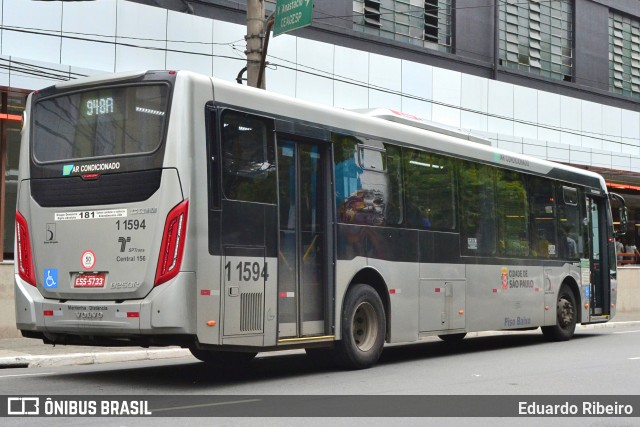 Viação Santa Brígida 1 1594 na cidade de São Paulo, São Paulo, Brasil, por Eduardo Ribeiro. ID da foto: 7825751.