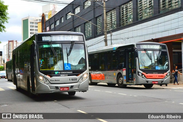Viação Santa Brígida 1 1608 na cidade de São Paulo, São Paulo, Brasil, por Eduardo Ribeiro. Número da foto: #7825757.
