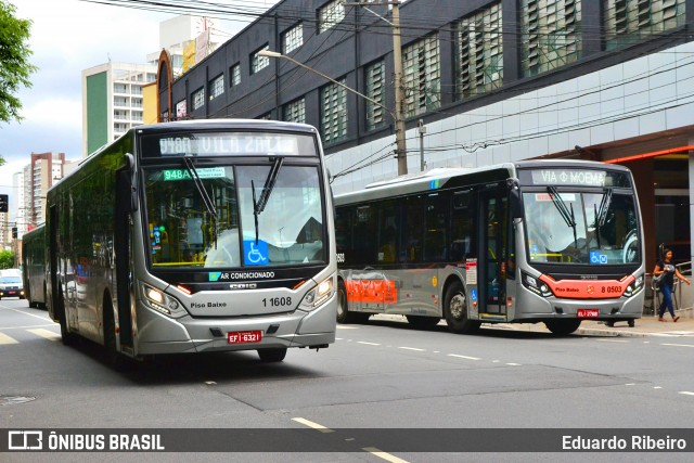 Viação Santa Brígida 1 1608 na cidade de São Paulo, São Paulo, Brasil, por Eduardo Ribeiro. ID da foto: 7825757.