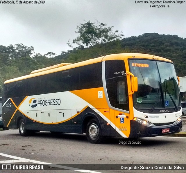 Viação Progresso 32312 na cidade de Petrópolis, Rio de Janeiro, Brasil, por Diego de Souza Costa da Silva. Número da foto: #7825912.
