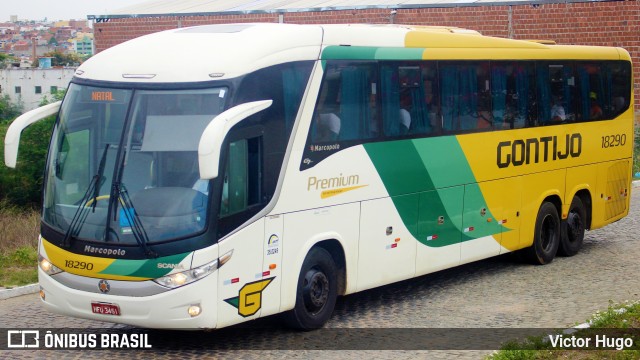 Empresa Gontijo de Transportes 18290 na cidade de Caruaru, Pernambuco, Brasil, por Victor Hugo. ID da foto: 7827135.