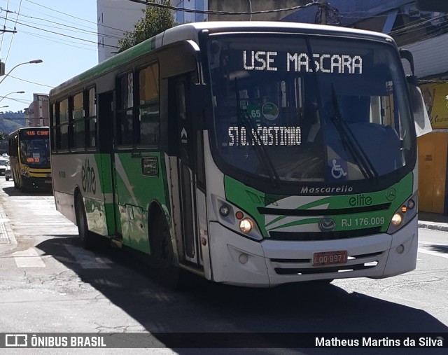 Viação Elite RJ 176.009 na cidade de Volta Redonda, Rio de Janeiro, Brasil, por Matheus Martins da Silva. Número da foto: #7826586.
