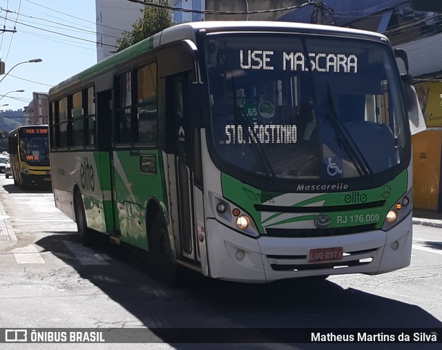 Viação Elite RJ 176.009 na cidade de Volta Redonda, Rio de Janeiro, Brasil, por Matheus Martins da Silva. ID da foto: 7826586.