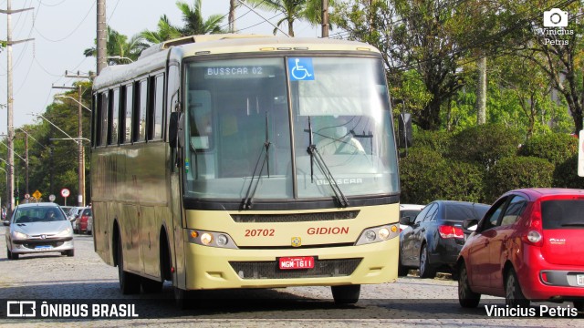 Gidion Transporte e Turismo 20702 na cidade de Joinville, Santa Catarina, Brasil, por Vinicius Petris. ID da foto: 7829756.