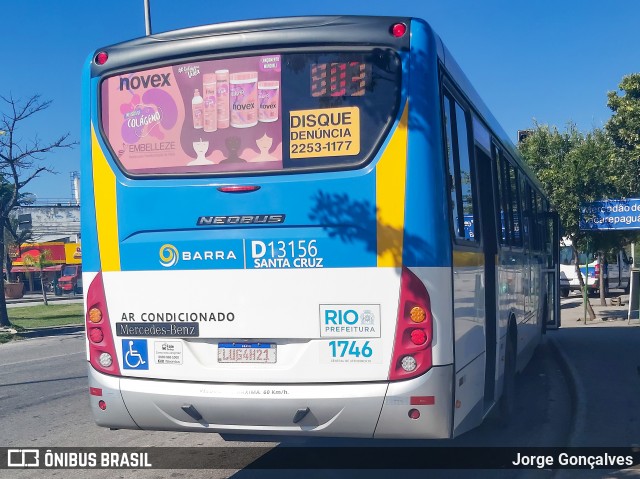 Transportes Barra D13156 na cidade de Rio de Janeiro, Rio de Janeiro, Brasil, por Jorge Gonçalves. ID da foto: 7828729.