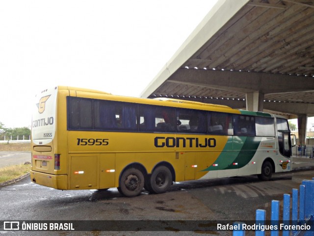 Empresa Gontijo de Transportes 15955 na cidade de Aracaju, Sergipe, Brasil, por Rafael Rodrigues Forencio. ID da foto: 7830327.