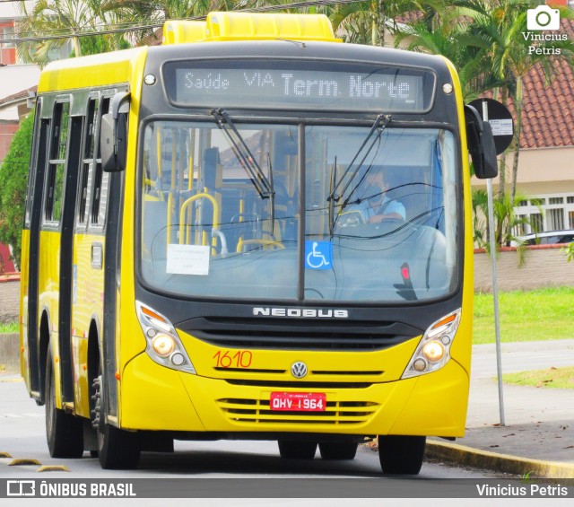 Transtusa - Transporte e Turismo Santo Antônio 1610 na cidade de Joinville, Santa Catarina, Brasil, por Vinicius Petris. Número da foto: #7829779.