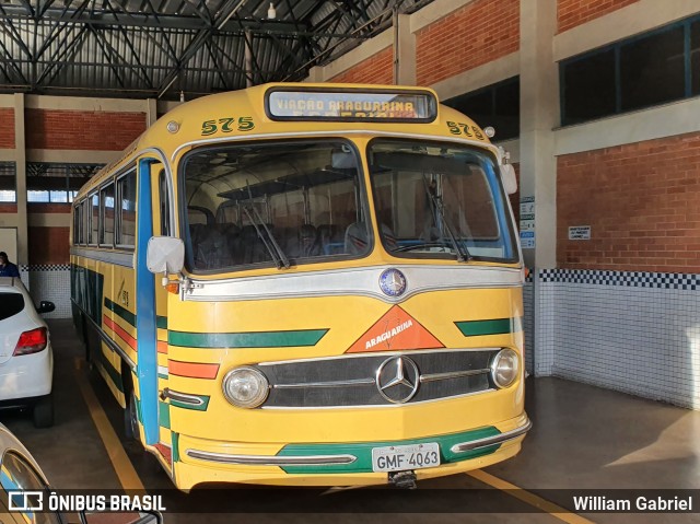 Viação Araguarina 575 na cidade de Goiânia, Goiás, Brasil, por William Gabriel. ID da foto: 7829838.