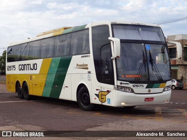 Empresa Gontijo de Transportes 12875 na cidade de Cascavel, Paraná, Brasil, por Alexandre M.  Sanches. ID da foto: 7830764.