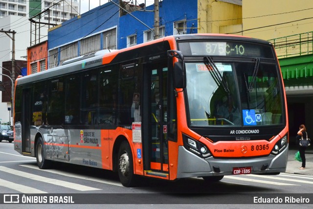 TRANSPPASS - Transporte de Passageiros 8 0365 na cidade de São Paulo, São Paulo, Brasil, por Eduardo Ribeiro. ID da foto: 7831202.