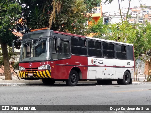 Viação Campo Belo 7 216 na cidade de São Paulo, São Paulo, Brasil, por Diego Cardoso da Silva. Número da foto: #7828854.
