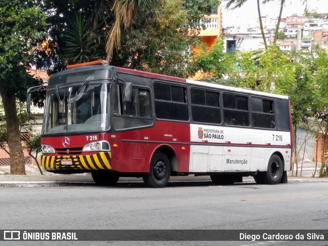 Viação Campo Belo 7 216 na cidade de São Paulo, São Paulo, Brasil, por Diego Cardoso da Silva. ID da foto: 7828854.