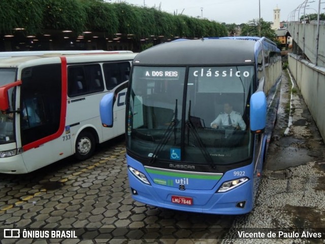 UTIL - União Transporte Interestadual de Luxo 9922 na cidade de Belo Horizonte, Minas Gerais, Brasil, por Vicente de Paulo Alves. ID da foto: 7829640.