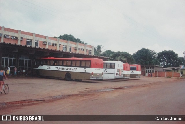 Transbrasiliana Transportes e Turismo 3751 na cidade de Gurupi, Tocantins, Brasil, por Carlos Júnior. ID da foto: 7830332.