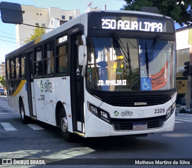 Viação Elite 2329 na cidade de Volta Redonda, Rio de Janeiro, Brasil, por Matheus Martins da Silva. ID da foto: 7832470.