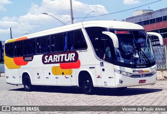 Saritur - Santa Rita Transporte Urbano e Rodoviário 23330 na cidade de Divinópolis, Minas Gerais, Brasil, por Vicente de Paulo Alves. Número da foto: #7832082.