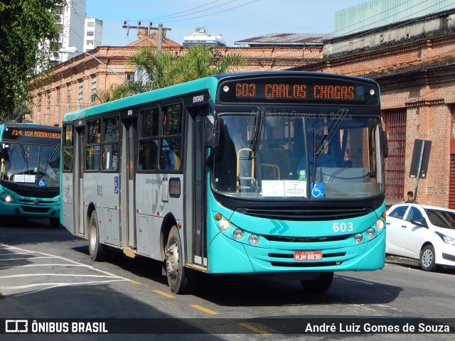 TUSMIL - Transporte Urbano São Miguel 603 na cidade de Juiz de Fora, Minas Gerais, Brasil, por André Luiz Gomes de Souza. ID da foto: 7833720.