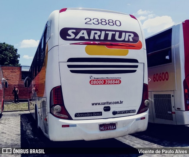 Saritur - Santa Rita Transporte Urbano e Rodoviário 23880 na cidade de Divinópolis, Minas Gerais, Brasil, por Vicente de Paulo Alves. ID da foto: 7835246.