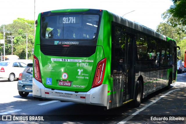 Viação Santa Brígida 1 1747 na cidade de São Paulo, São Paulo, Brasil, por Eduardo Ribeiro. Número da foto: #7836511.