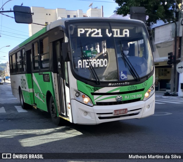 Viação Elite RJ 176.009 na cidade de Volta Redonda, Rio de Janeiro, Brasil, por Matheus Martins da Silva. Número da foto: #7835164.