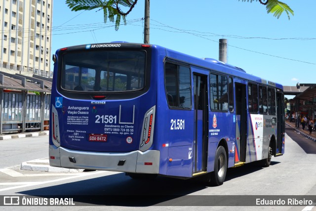 Viação Osasco 21.581 na cidade de Osasco, São Paulo, Brasil, por Eduardo Ribeiro. Número da foto: #7836734.