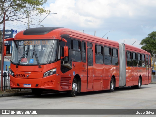 Auto Viação Redentor HE609 na cidade de Curitiba, Paraná, Brasil, por João Silva. ID da foto: 7834916.