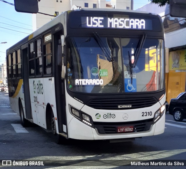 Viação Elite 2310 na cidade de Volta Redonda, Rio de Janeiro, Brasil, por Matheus Martins da Silva. ID da foto: 7835156.